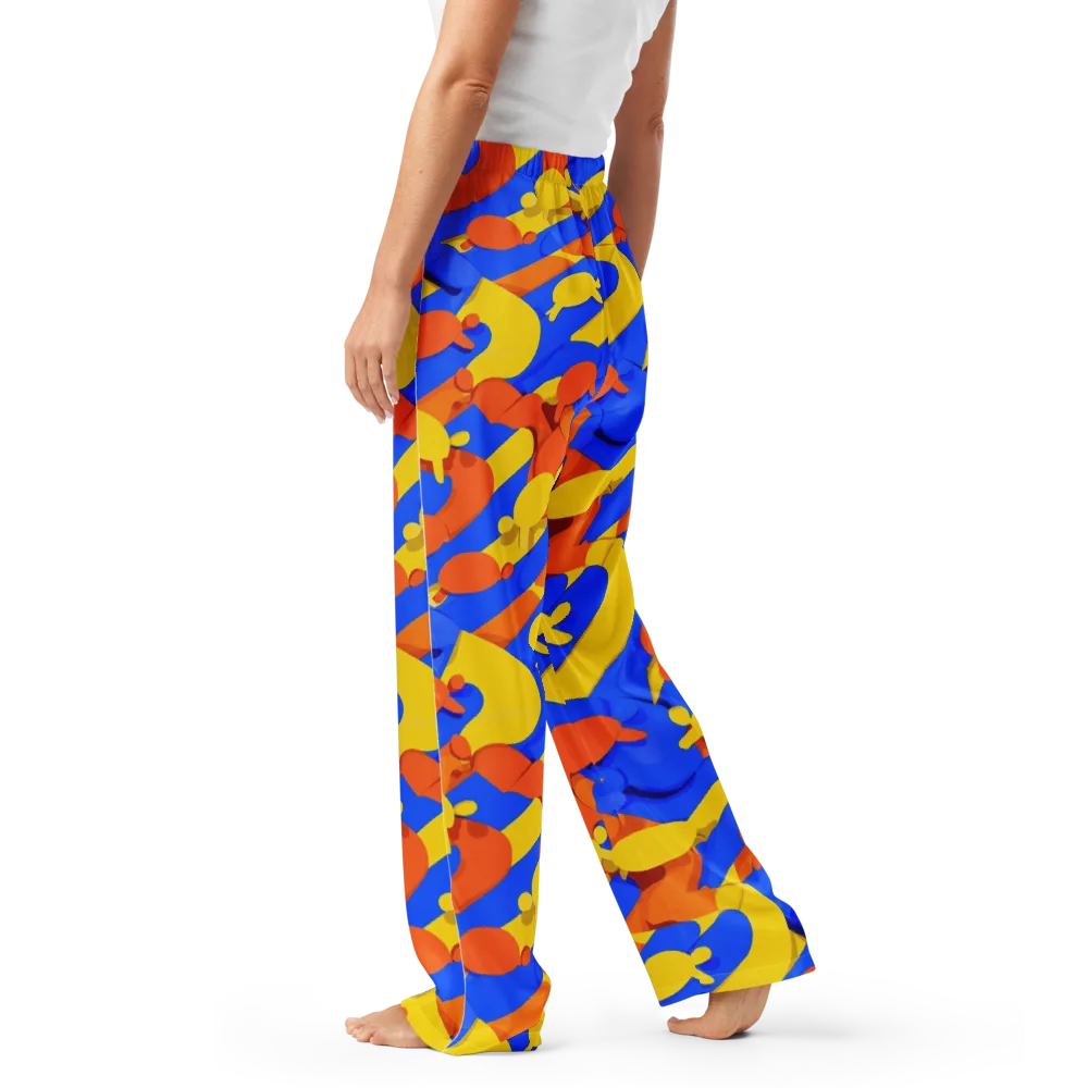 Electric Picnic on Women's Pajama Pants — Left