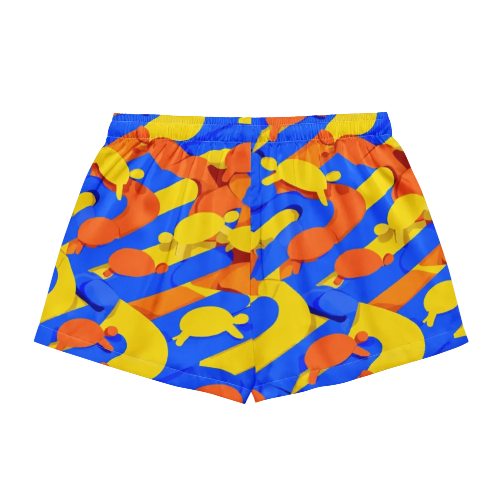 Electric Picnic on Women's Pajama Shorts — Back