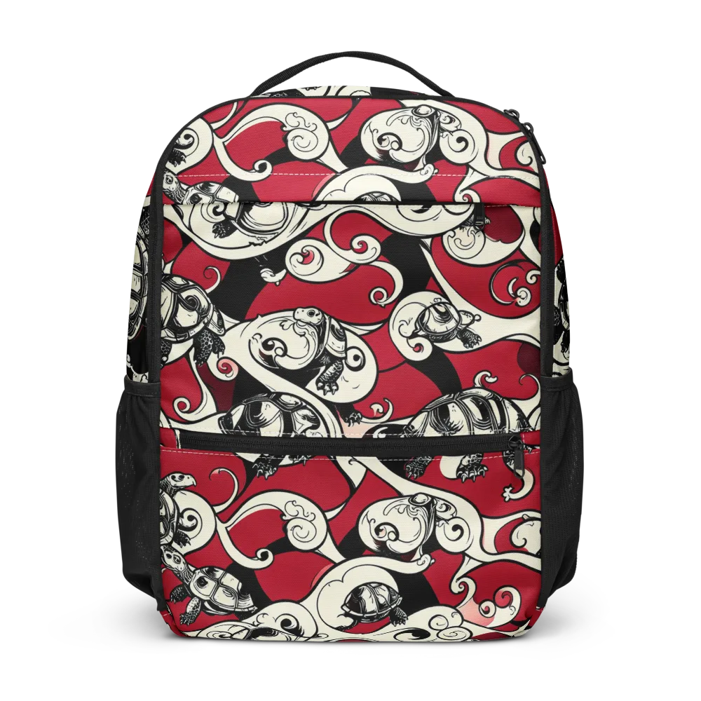 Crimson Tortoise on Utility Backpack — Front