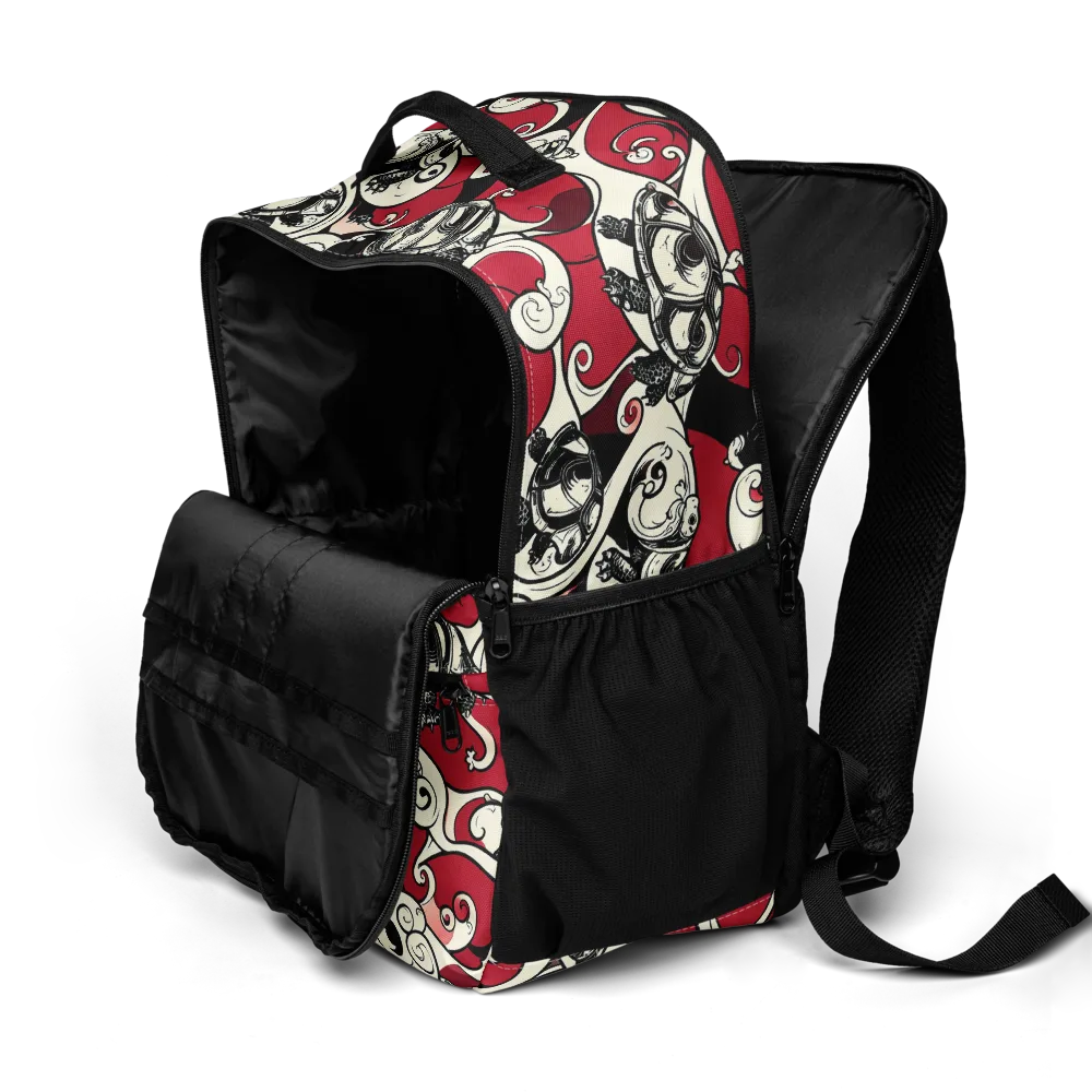 Crimson Tortoise on Utility Backpack — Product details 2