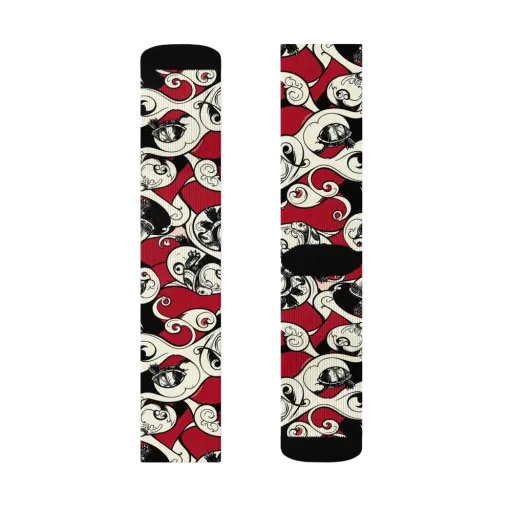 Crimson Tortoise on a Socks