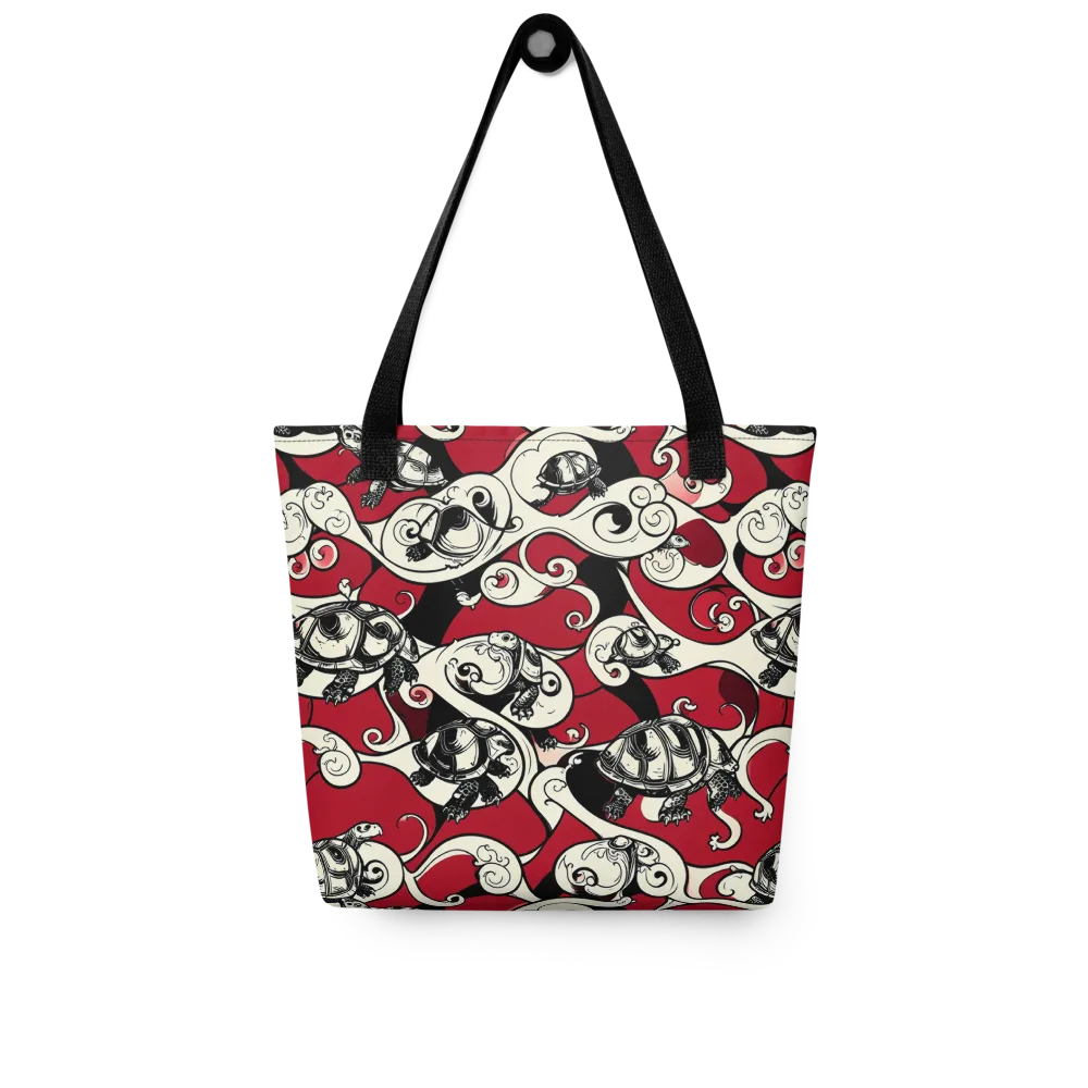 Crimson Tortoise on Tote Bag — Front