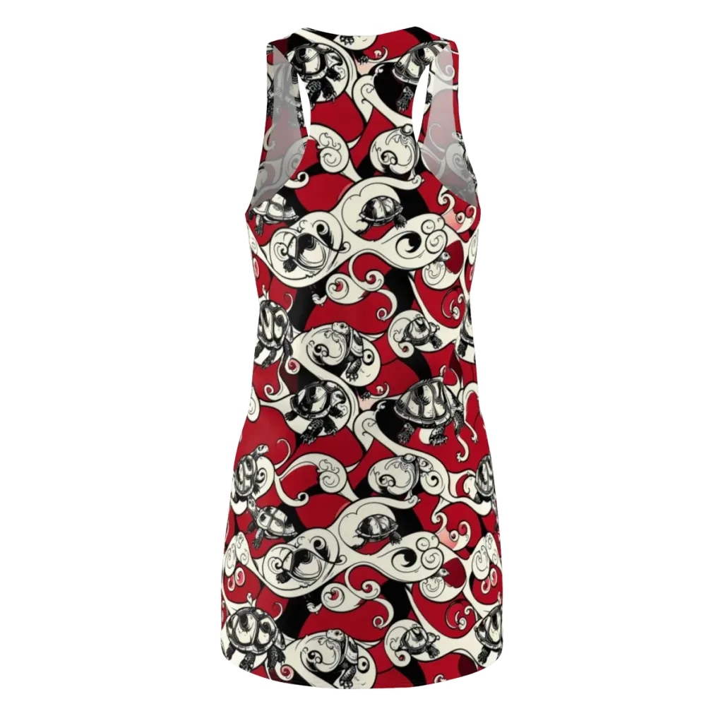 Crimson Tortoise on Racerback Dress — Back