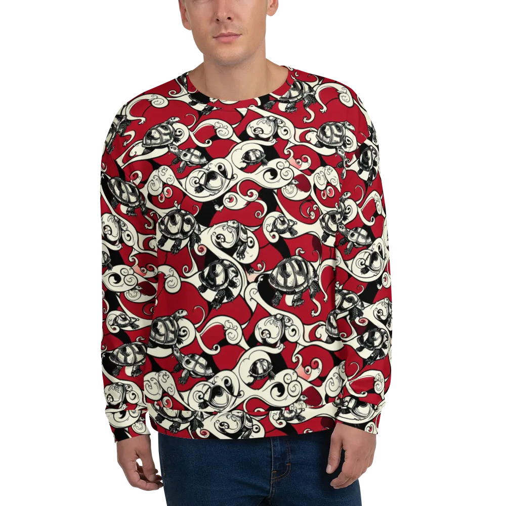 Crimson Tortoise on Sweatshirt — Front