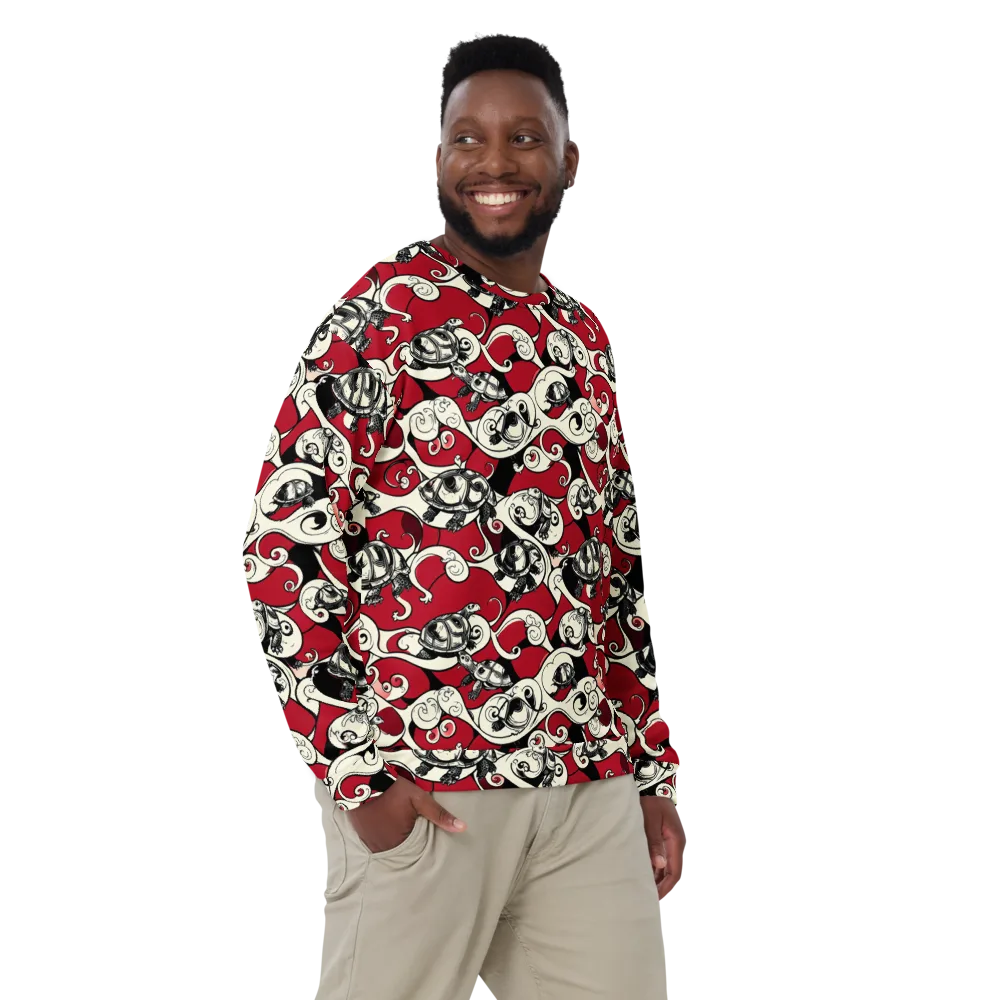 Crimson Tortoise on Sweatshirt — Front