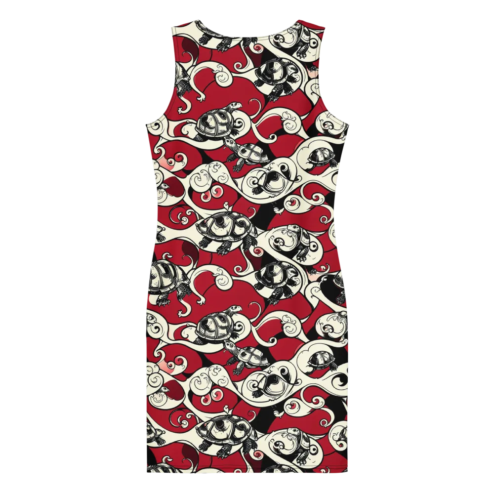 Crimson Tortoise on Bodycon Dress — Back