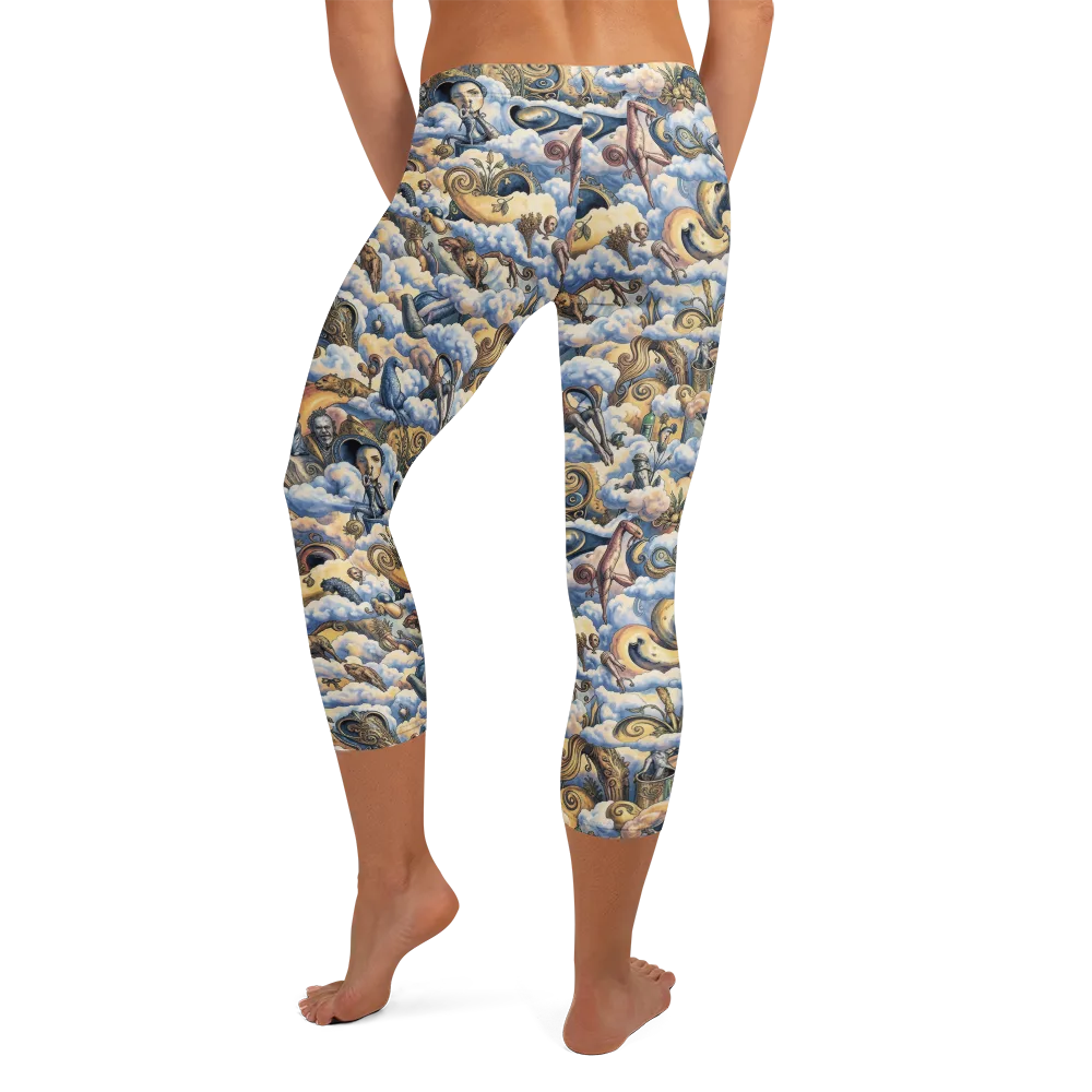 Cloud Cabinet on Capri Leggings — Back