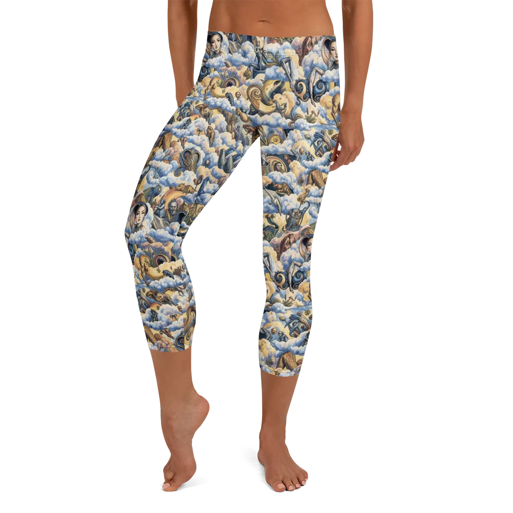 Cloud Cabinet on Capri Leggings — Front