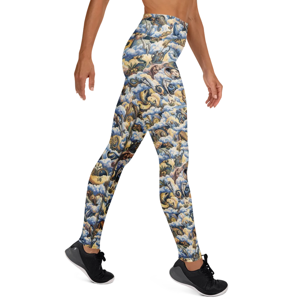 Cloud Cabinet on Yoga Leggings — Right