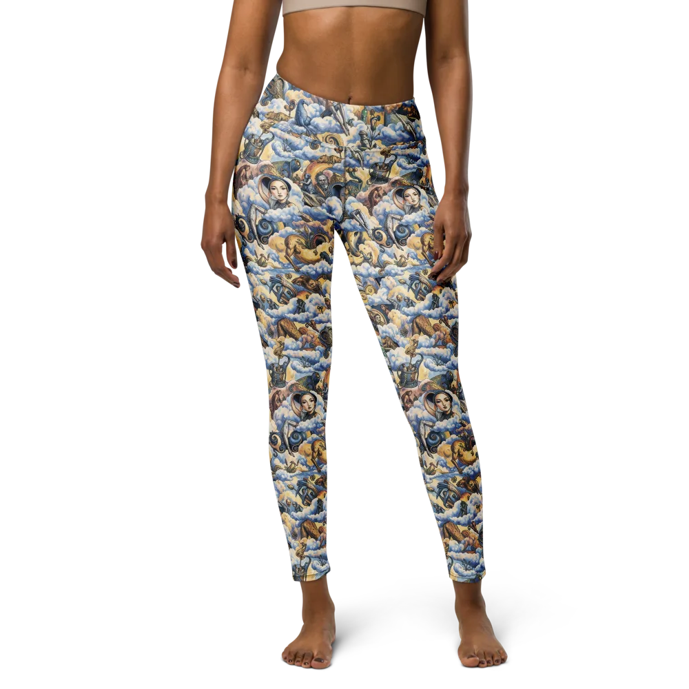 Cloud Cabinet on Yoga Leggings — Front
