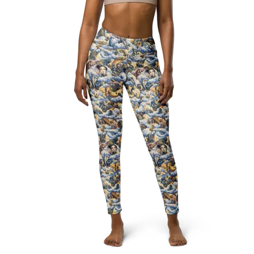 Cloud Cabinet on a Yoga Leggings