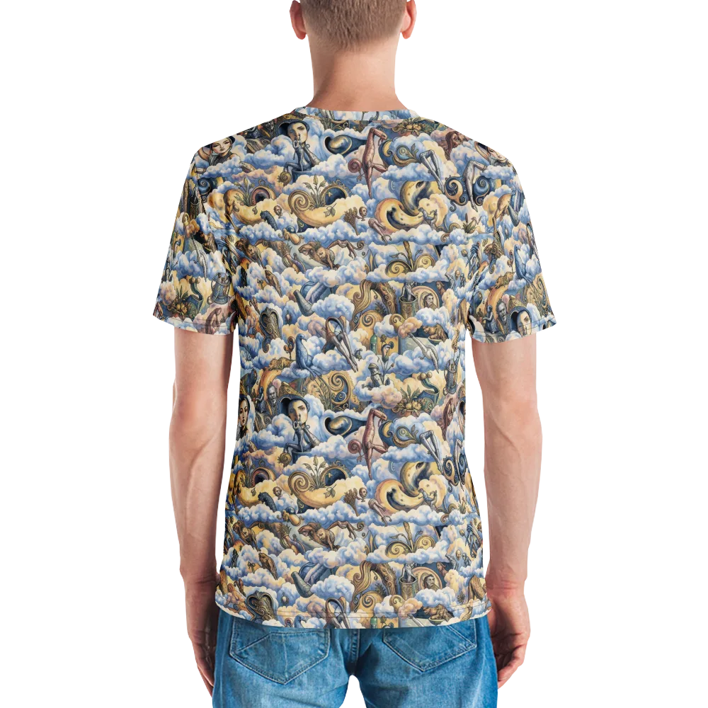Cloud Cabinet on Men's Crew Neck T-Shirt — Back