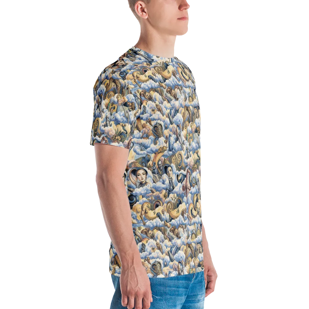 Cloud Cabinet on Men's Crew Neck T-Shirt — Right