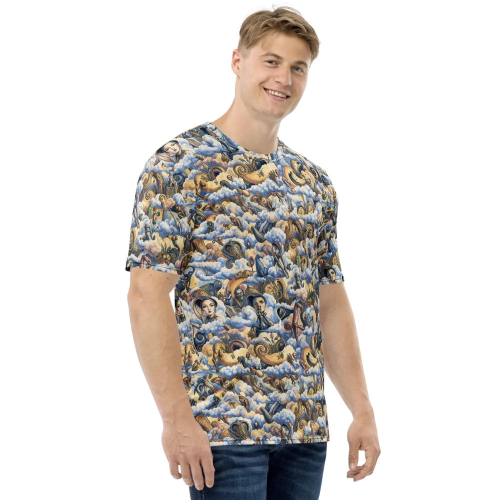 Cloud Cabinet on Men's Crew Neck T-Shirt — Right