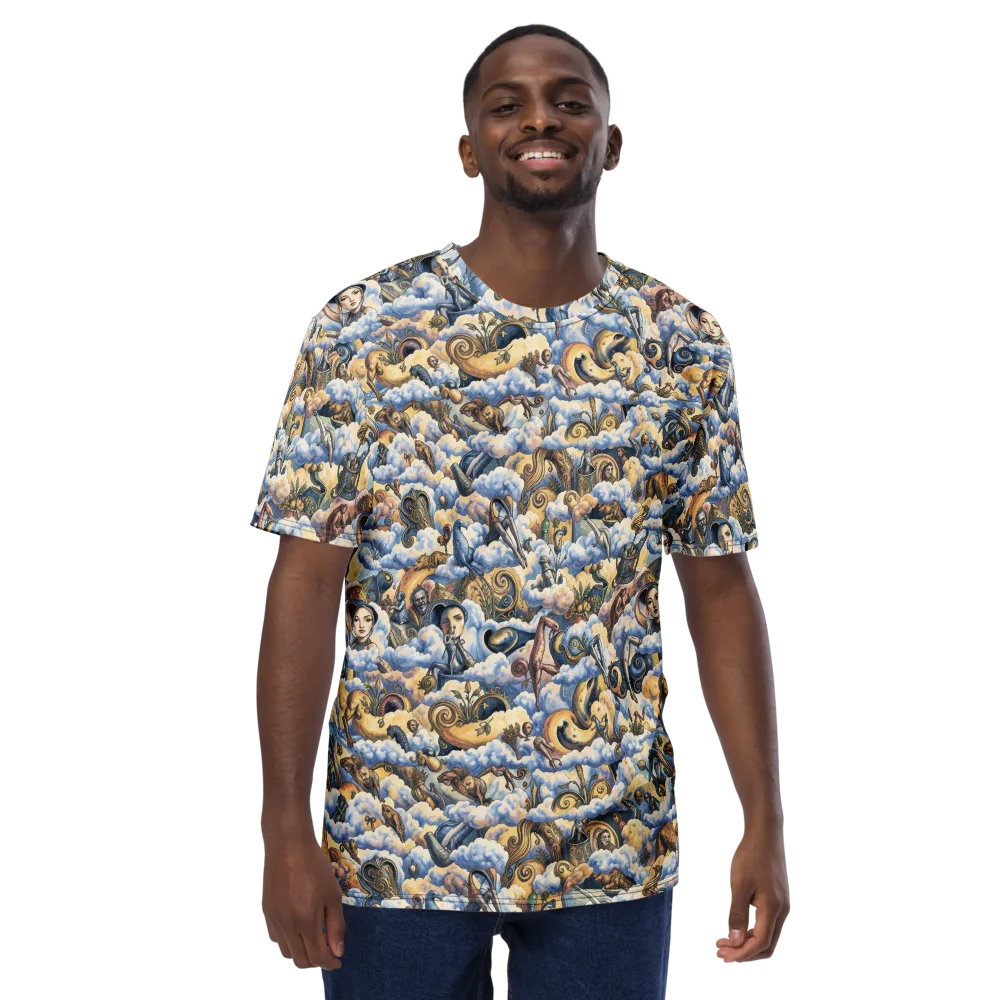 Cloud Cabinet on Men's Crew Neck T-Shirt — Front