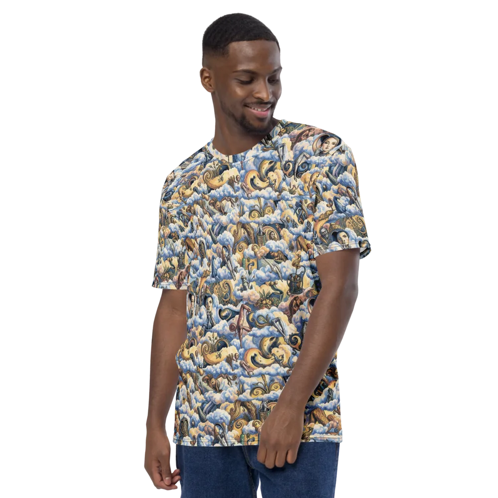 Cloud Cabinet on Men's Crew Neck T-Shirt — Left