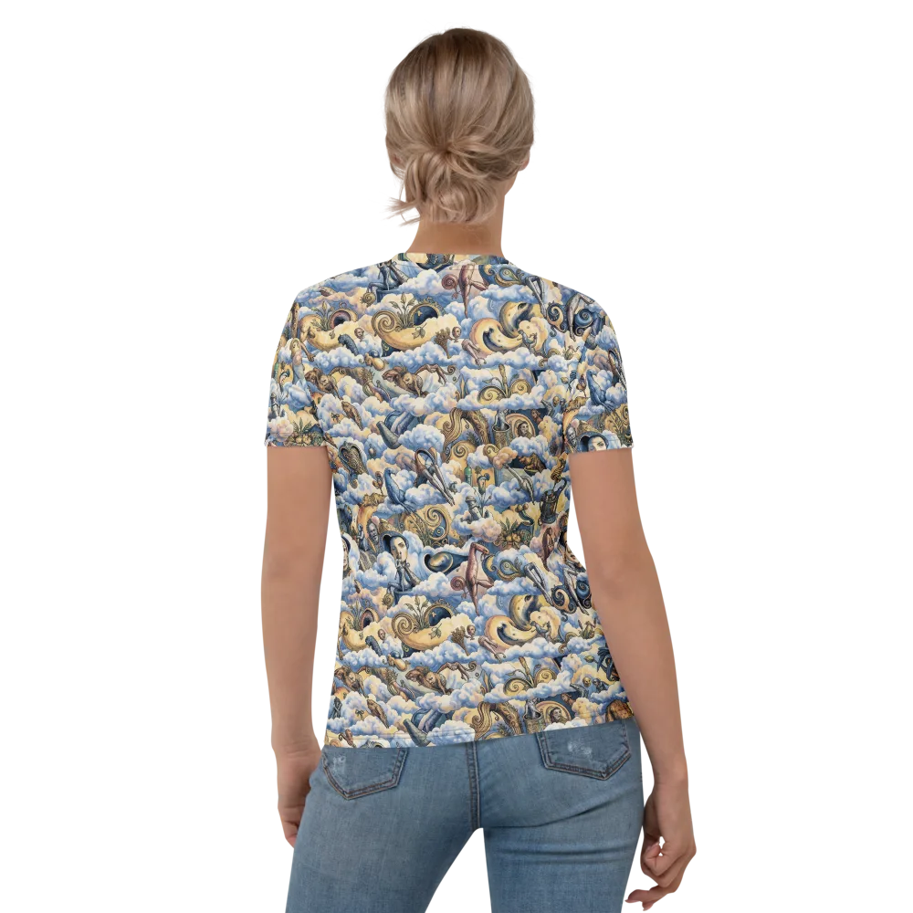 Cloud Cabinet on Women's Crew Neck T-Shirt — Back