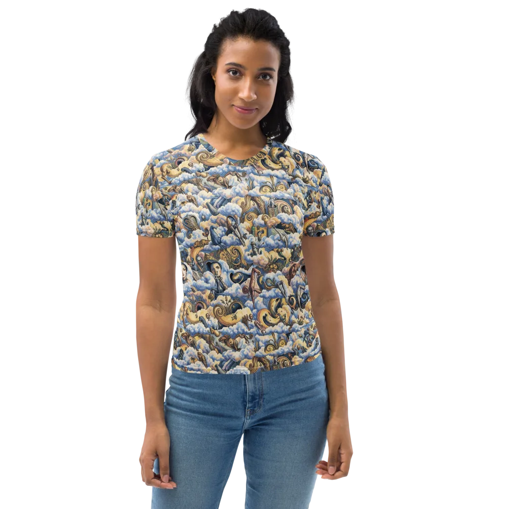 Cloud Cabinet on Women's Crew Neck T-Shirt — Front