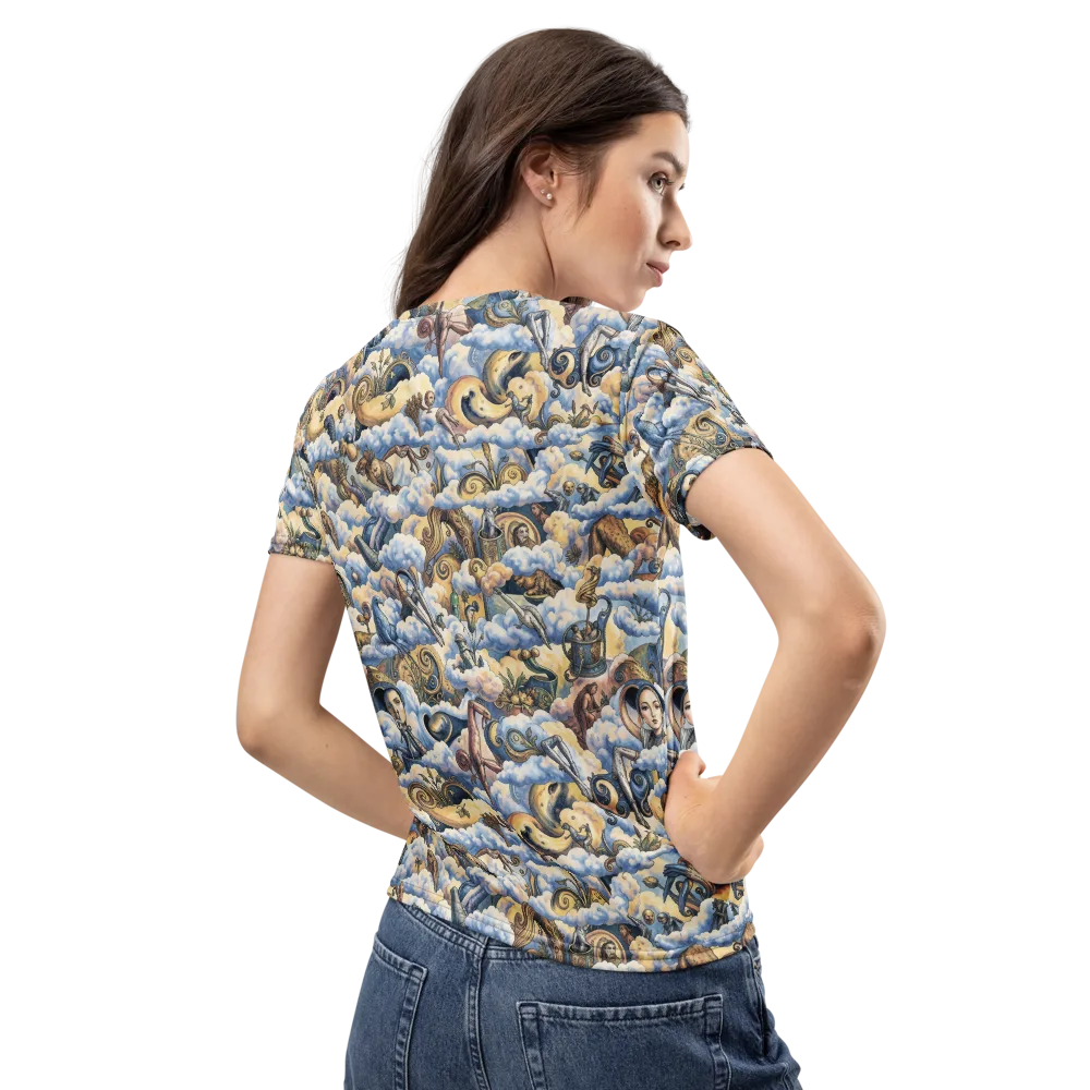 Cloud Cabinet on Women's Crew Neck T-Shirt — Back