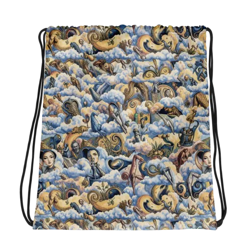 Cloud Cabinet on a Drawstring Bag