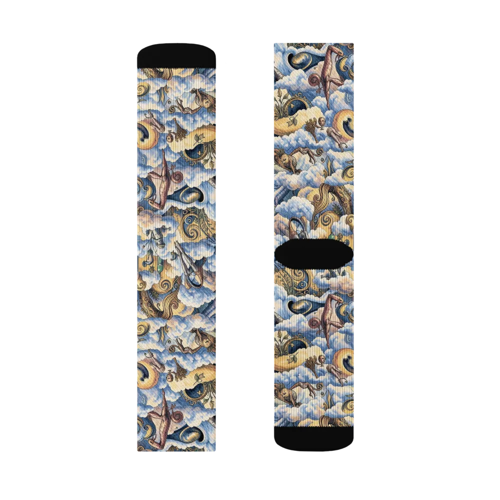 Cloud Cabinet on Socks — Right Sock