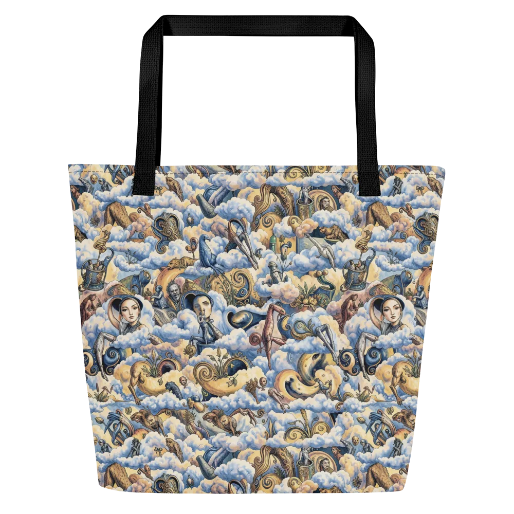 Cloud Cabinet on Large Tote Bag W/ Pocket — Front