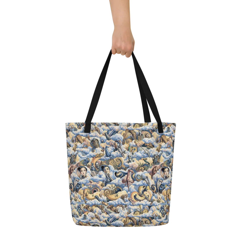 Cloud Cabinet on Large Tote Bag W/ Pocket — Front