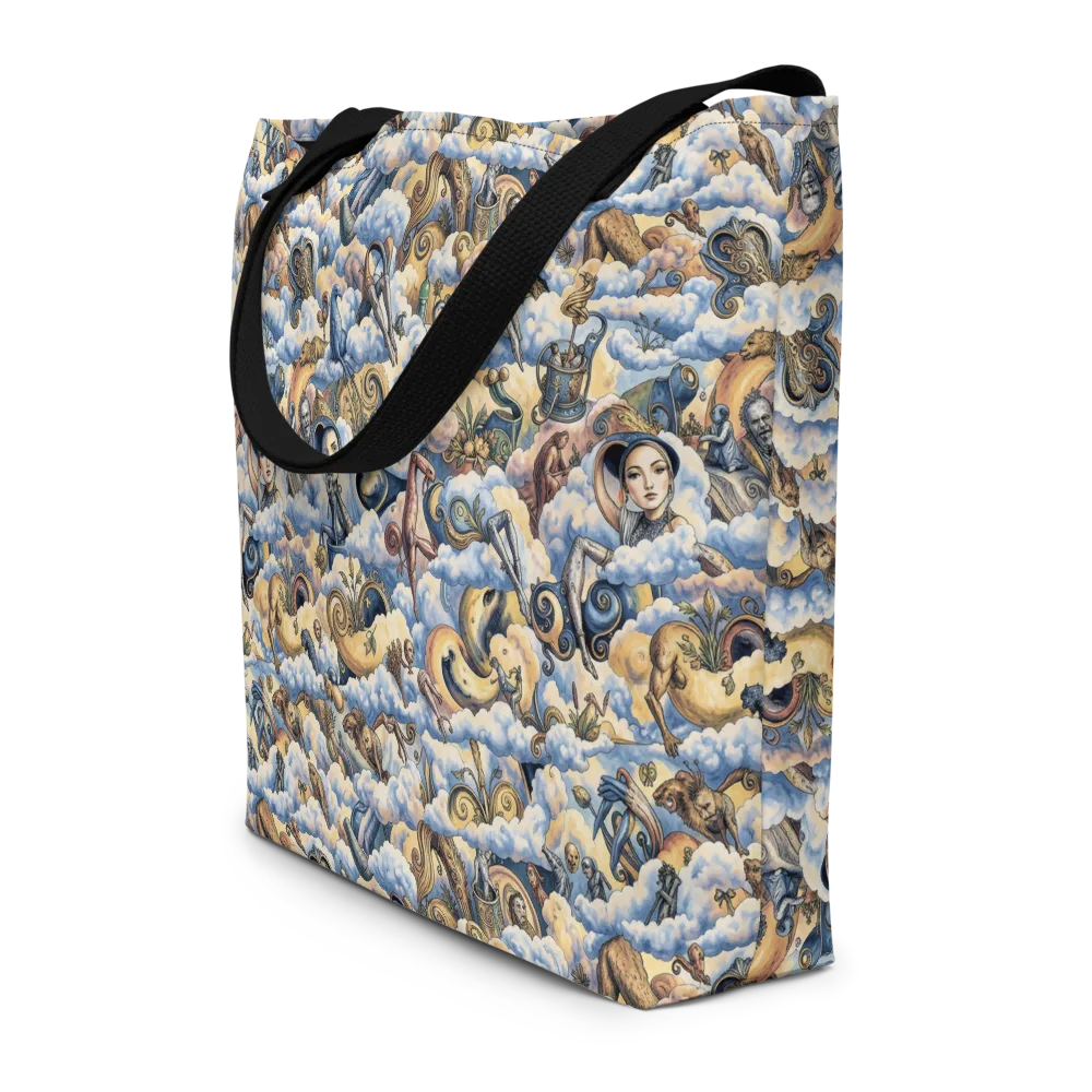 Cloud Cabinet on Large Tote Bag W/ Pocket — Front