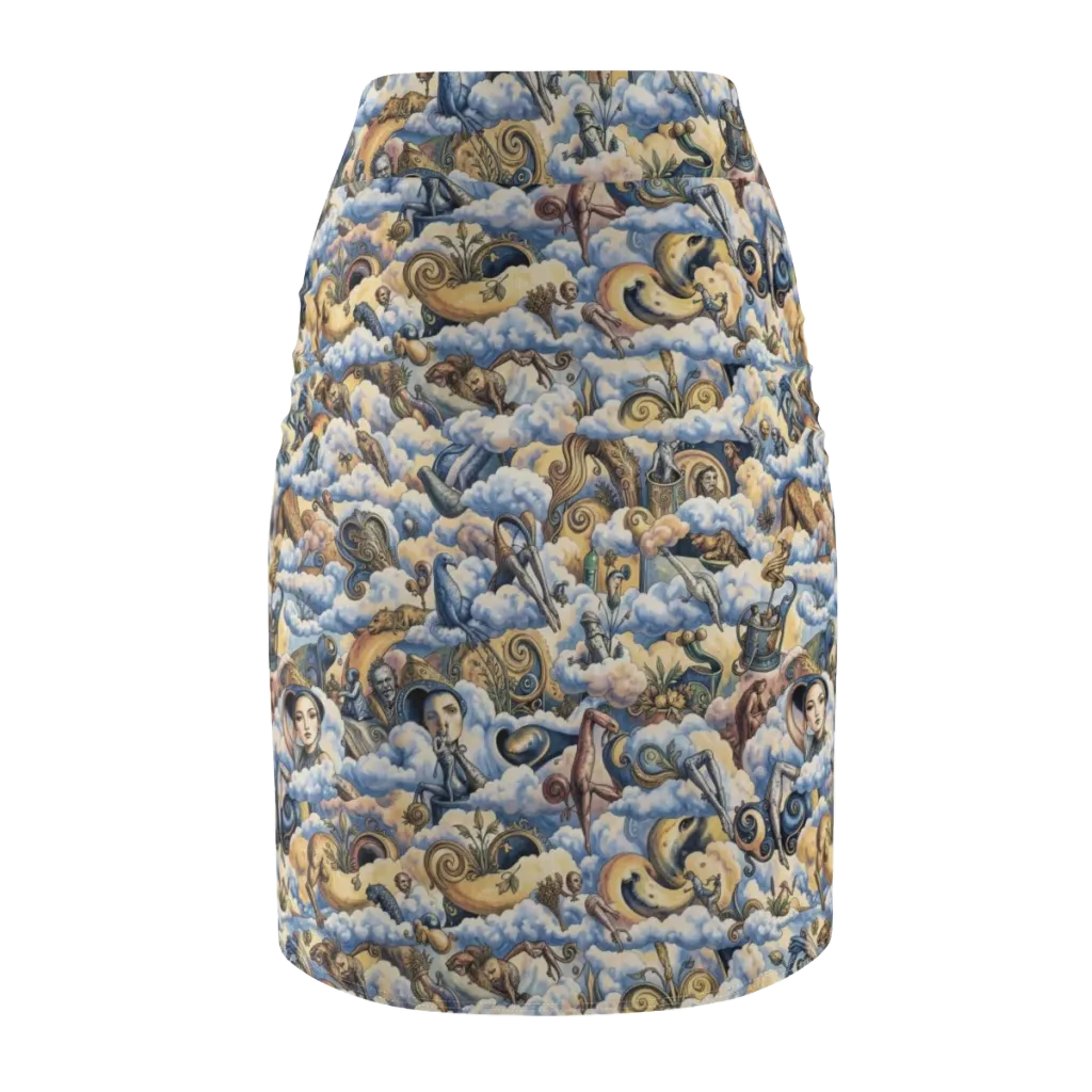 Cloud Cabinet on Pencil Skirt — Back