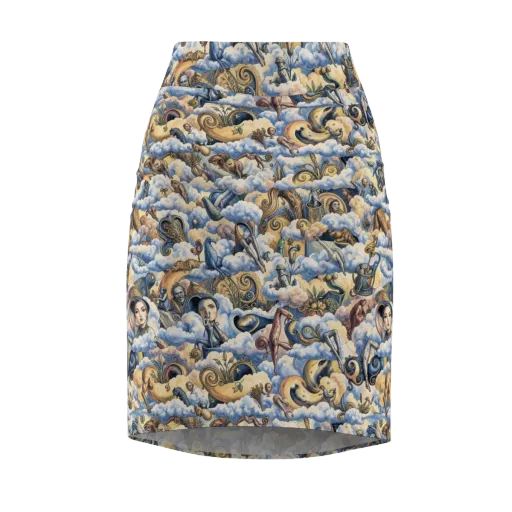 Cloud Cabinet on a Pencil Skirt
