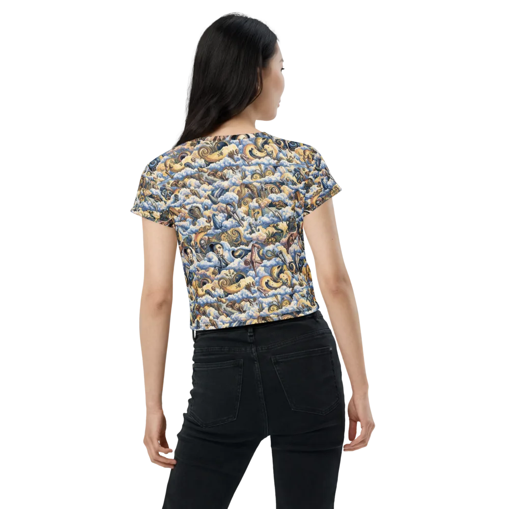 Cloud Cabinet on Crop Tee — Back