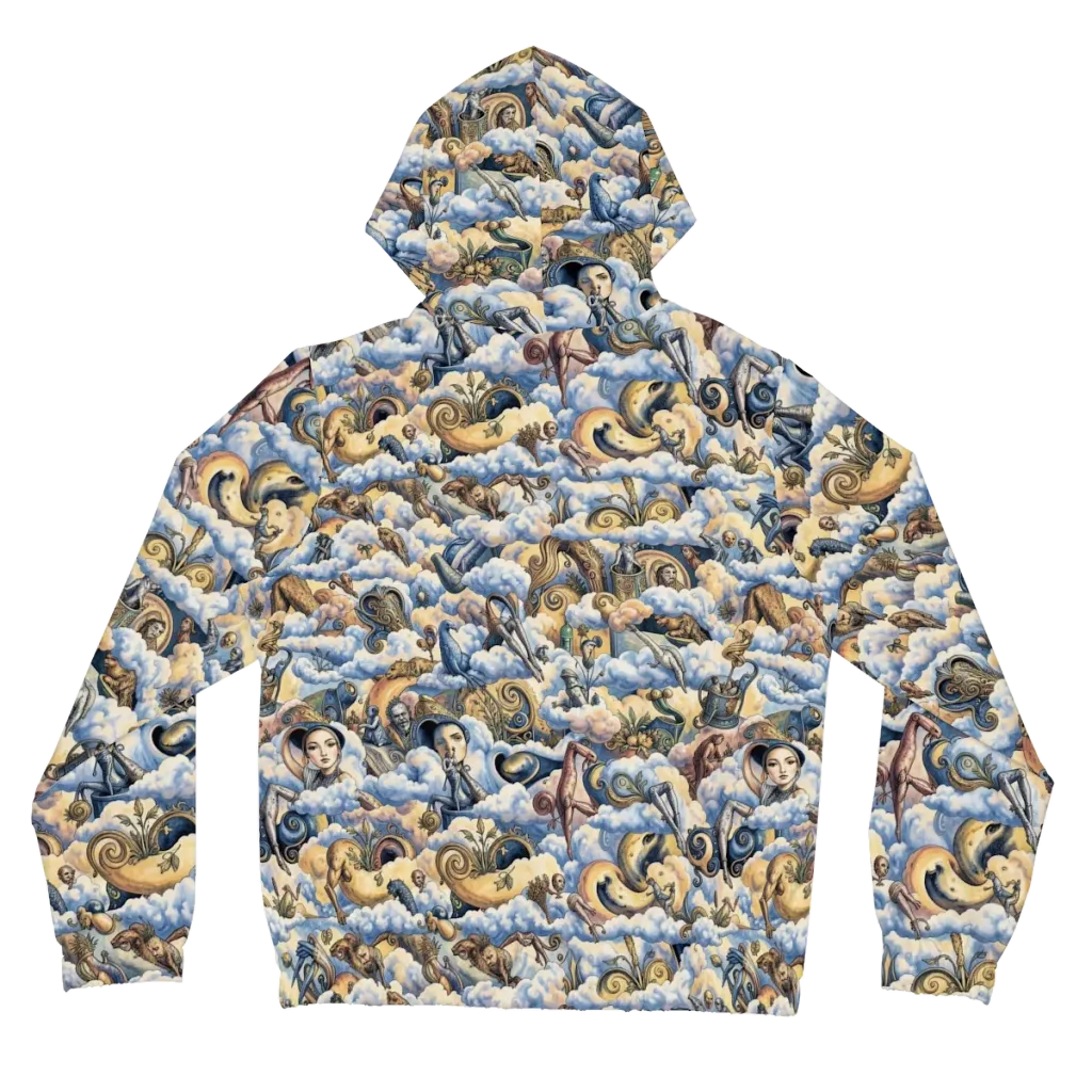 Cloud Cabinet on Women's Full-Zip Hoodie — Back