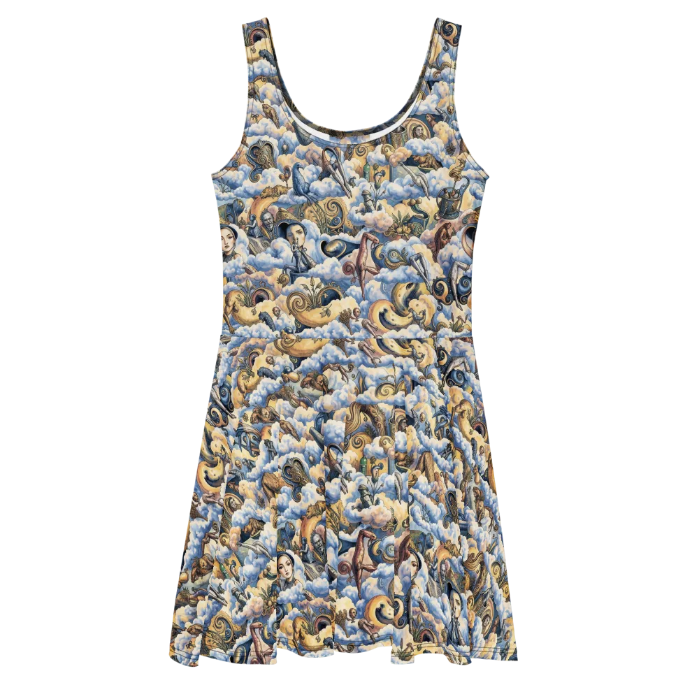 Cloud Cabinet on Skater Dress — Front