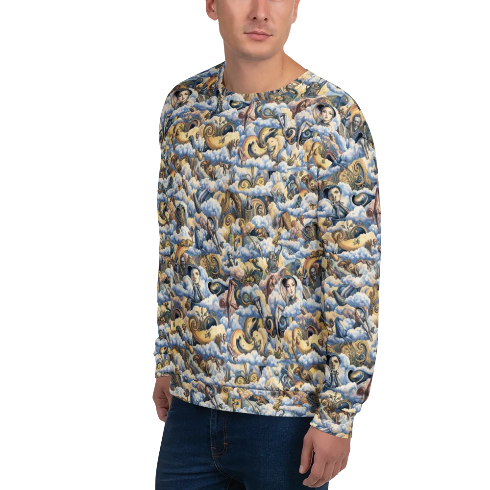 Cloud Cabinet on Sweatshirt — Left Front
