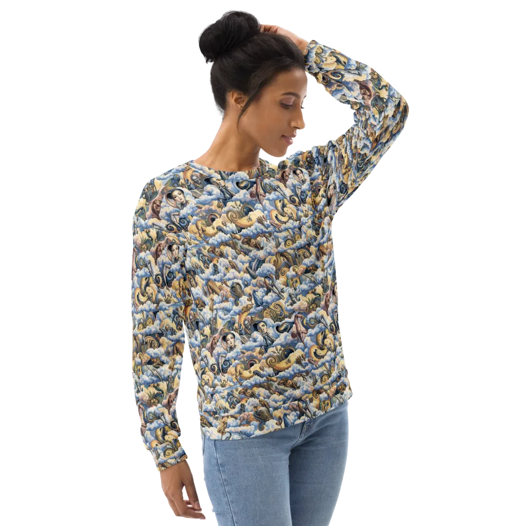Cloud Cabinet on Sweatshirt — Right Front