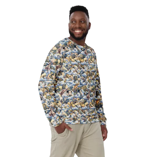 Cloud Cabinet on a Sweatshirt