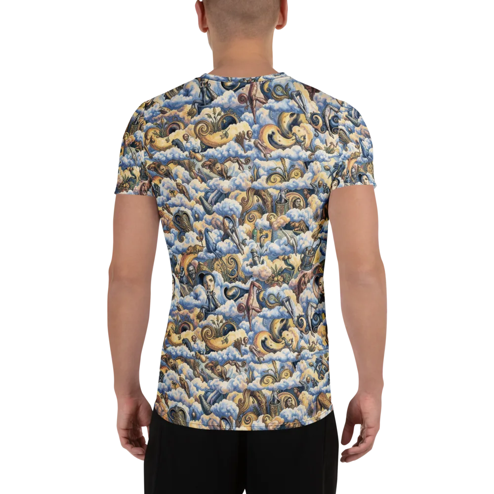 Cloud Cabinet on Men's Athletic T-Shirt — Back