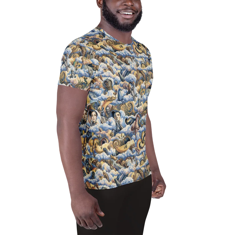 Cloud Cabinet on Men's Athletic T-Shirt — Right