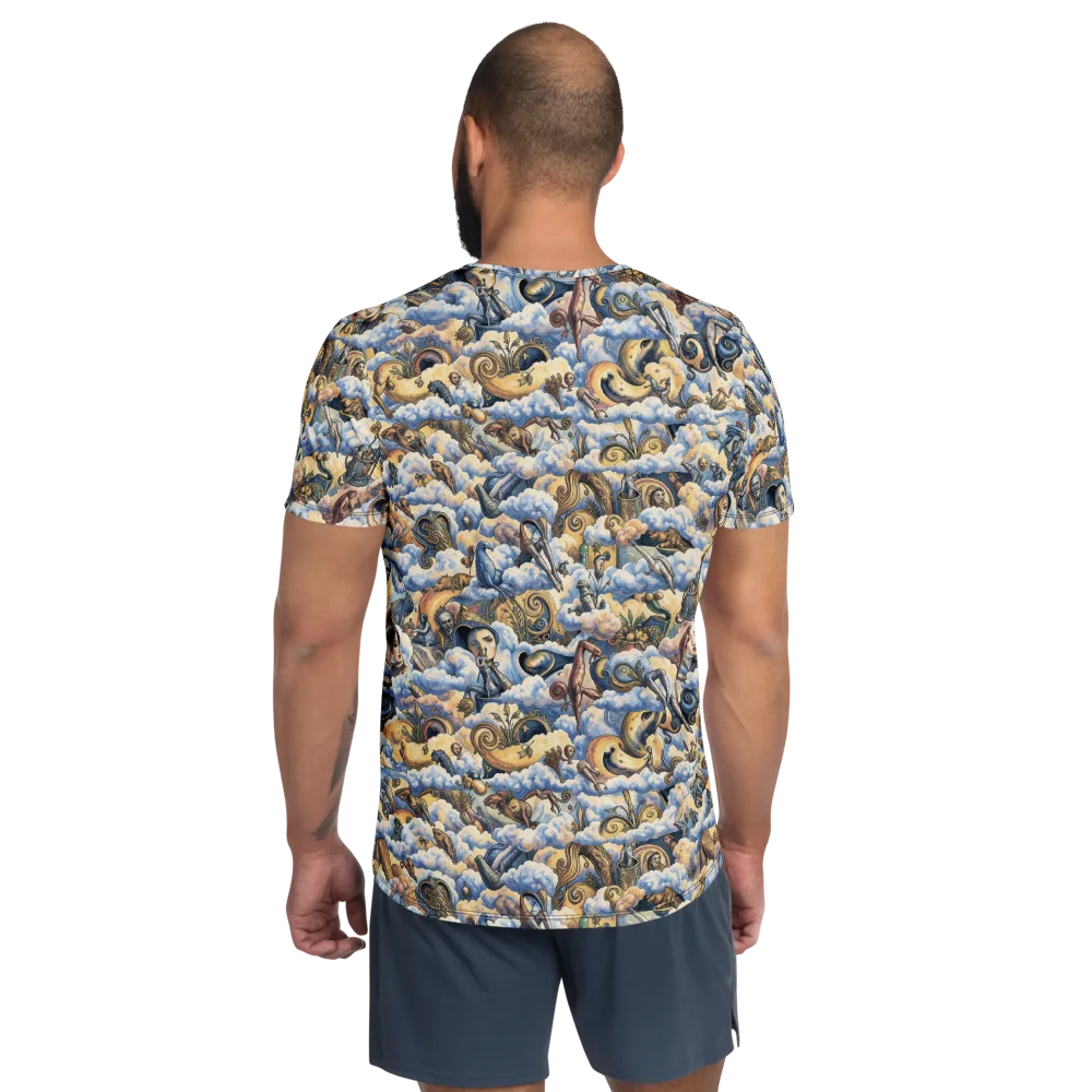 Cloud Cabinet on Men's Athletic T-Shirt — Back