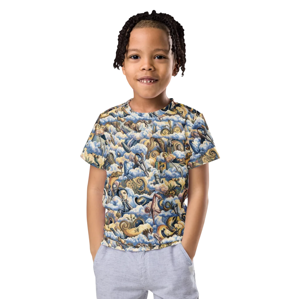 Cloud Cabinet on Kids Crew Neck T-Shirt — Front