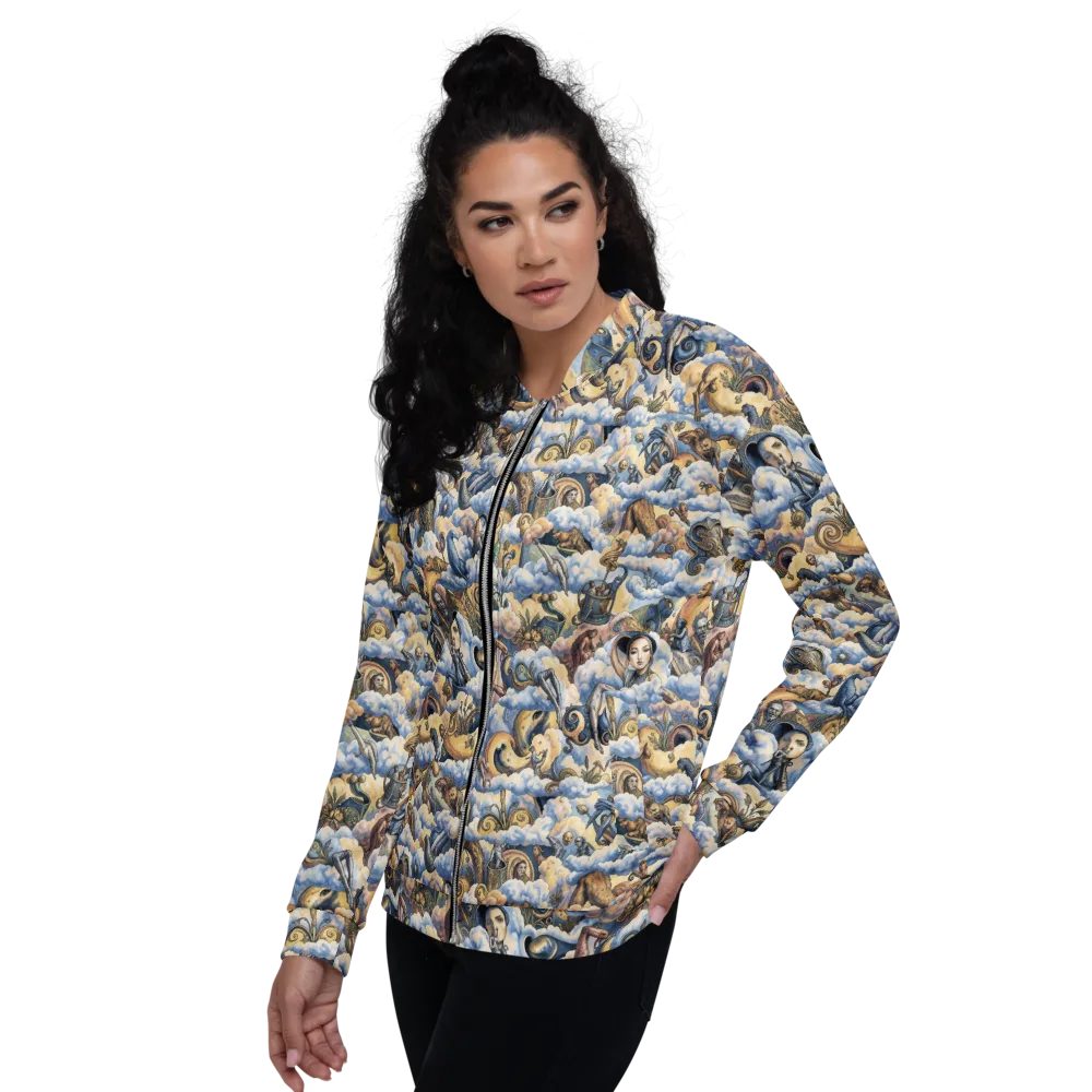 Cloud Cabinet on Bomber Jacket — Left