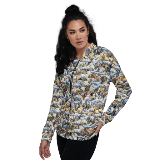 Cloud Cabinet on a Bomber Jacket