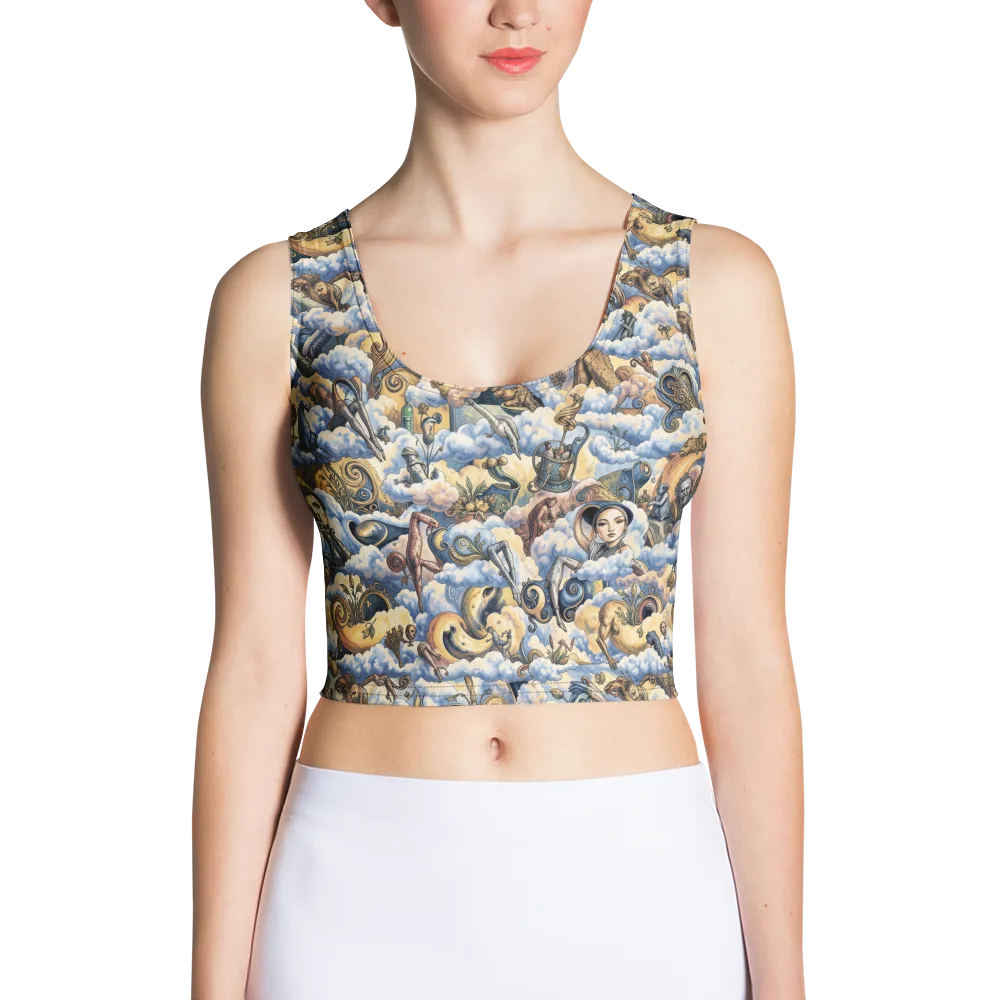 Cloud Cabinet on Crop Top — Front