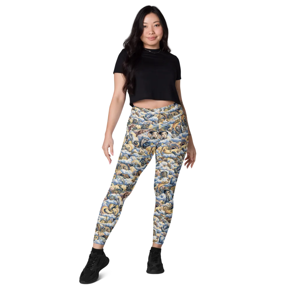 Cloud Cabinet on Leggings with Pockets — Front