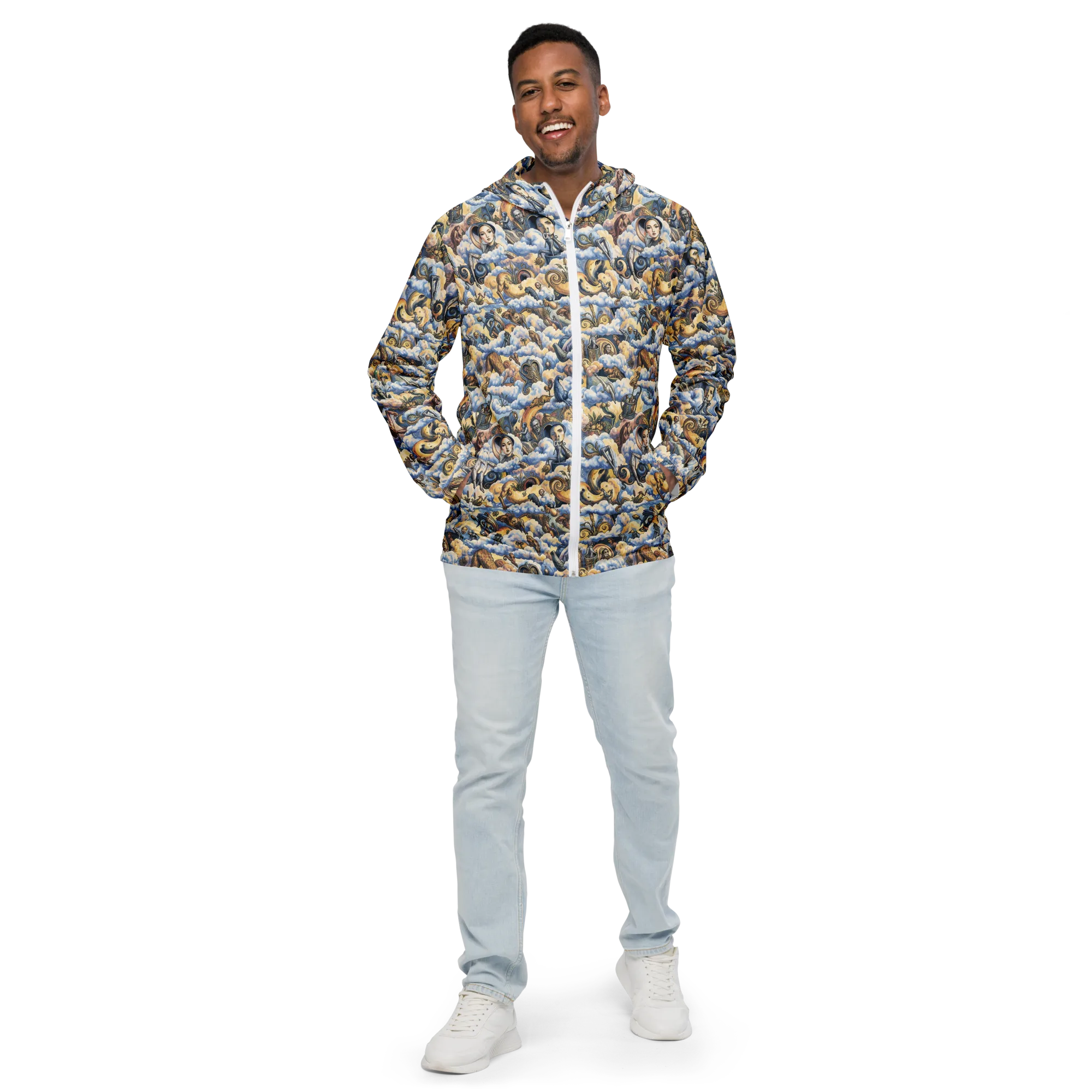 Cloud Cabinet on Men's Windbreaker — Front