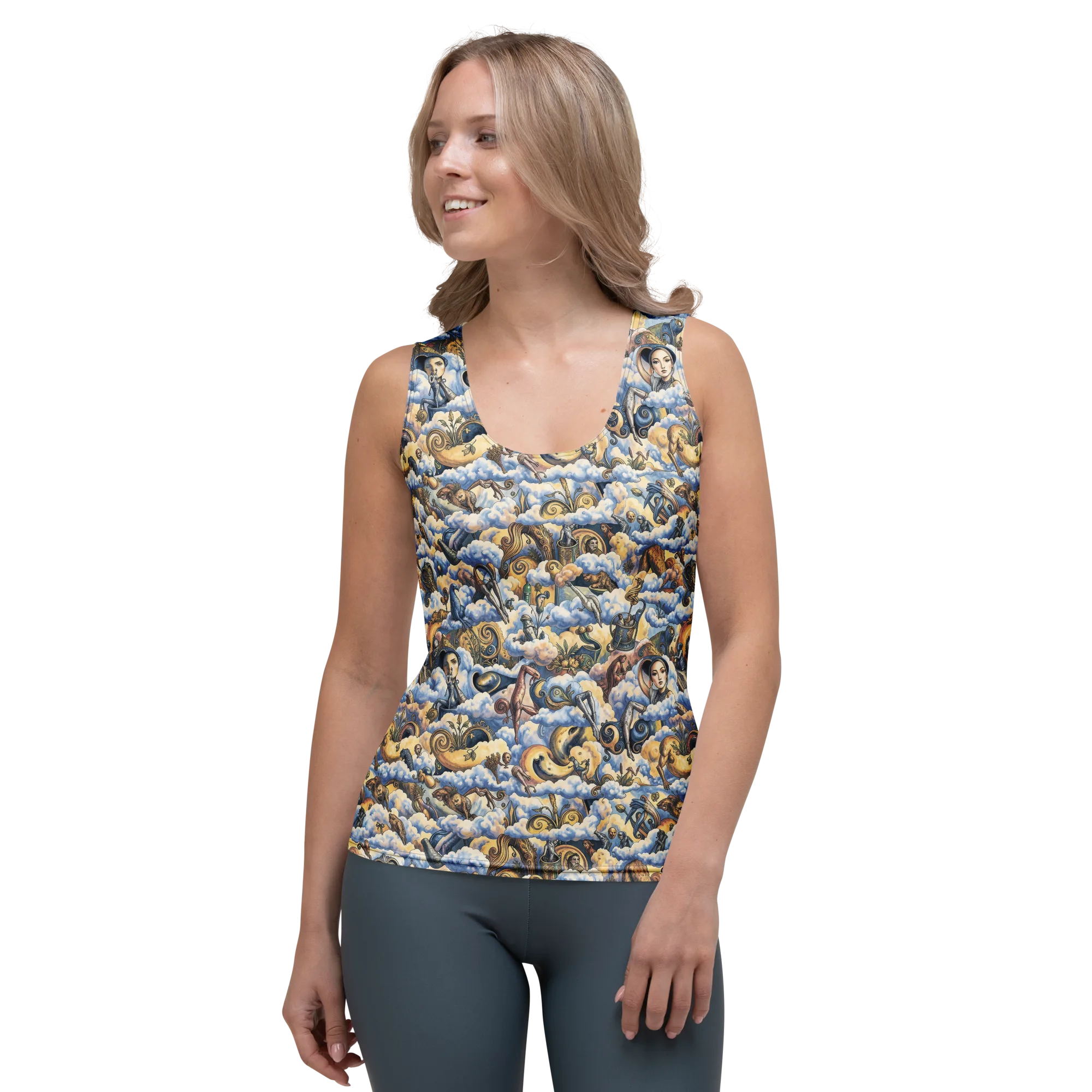 Cloud Cabinet on Women's Tank Top — Front