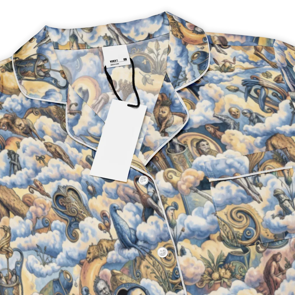 Cloud Cabinet on Women's Short Sleeve Pajama Top — Product details