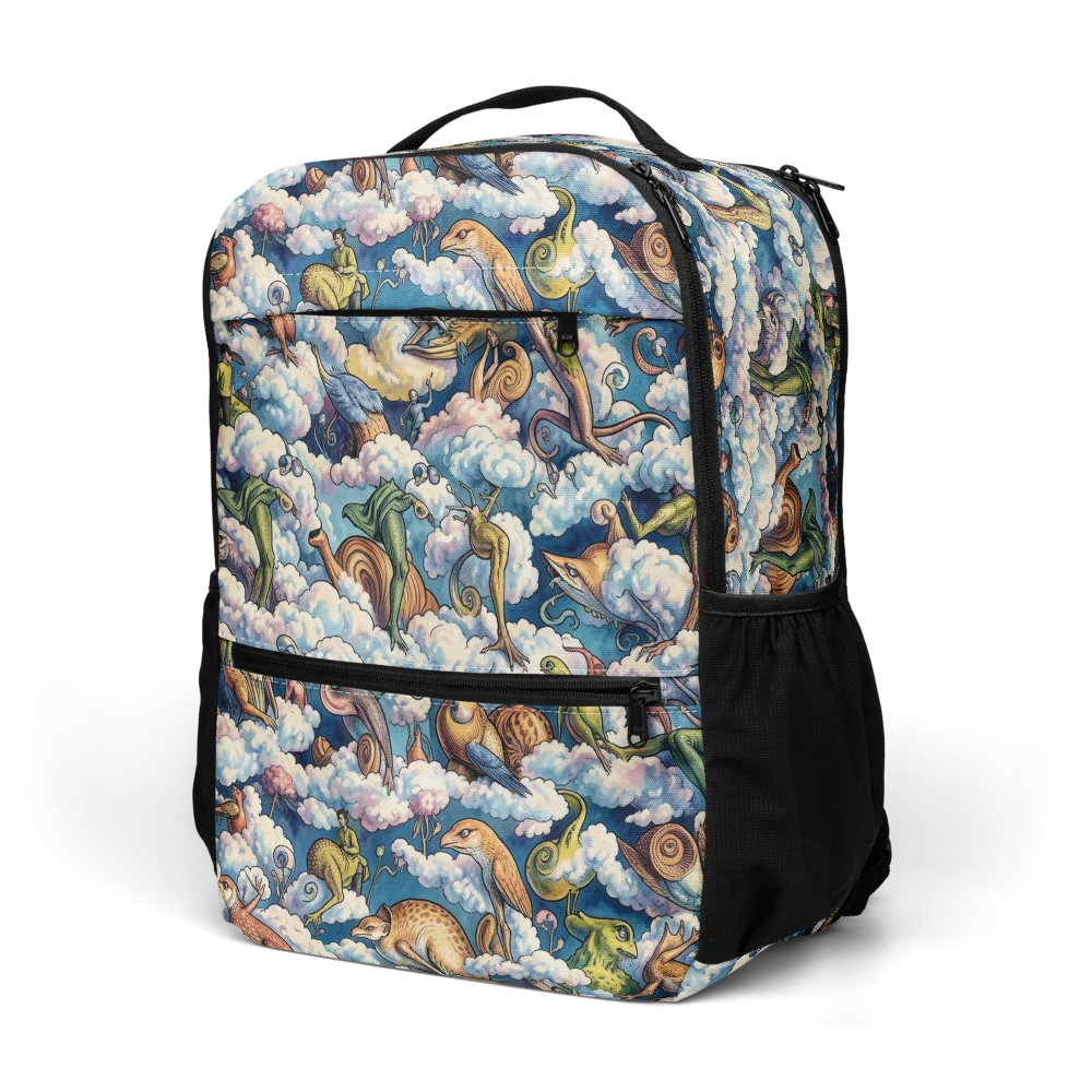 Cloud Menagerie on Utility Backpack — Left Front