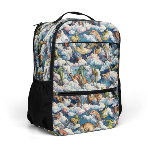 Cloud Menagerie on a Utility Backpack