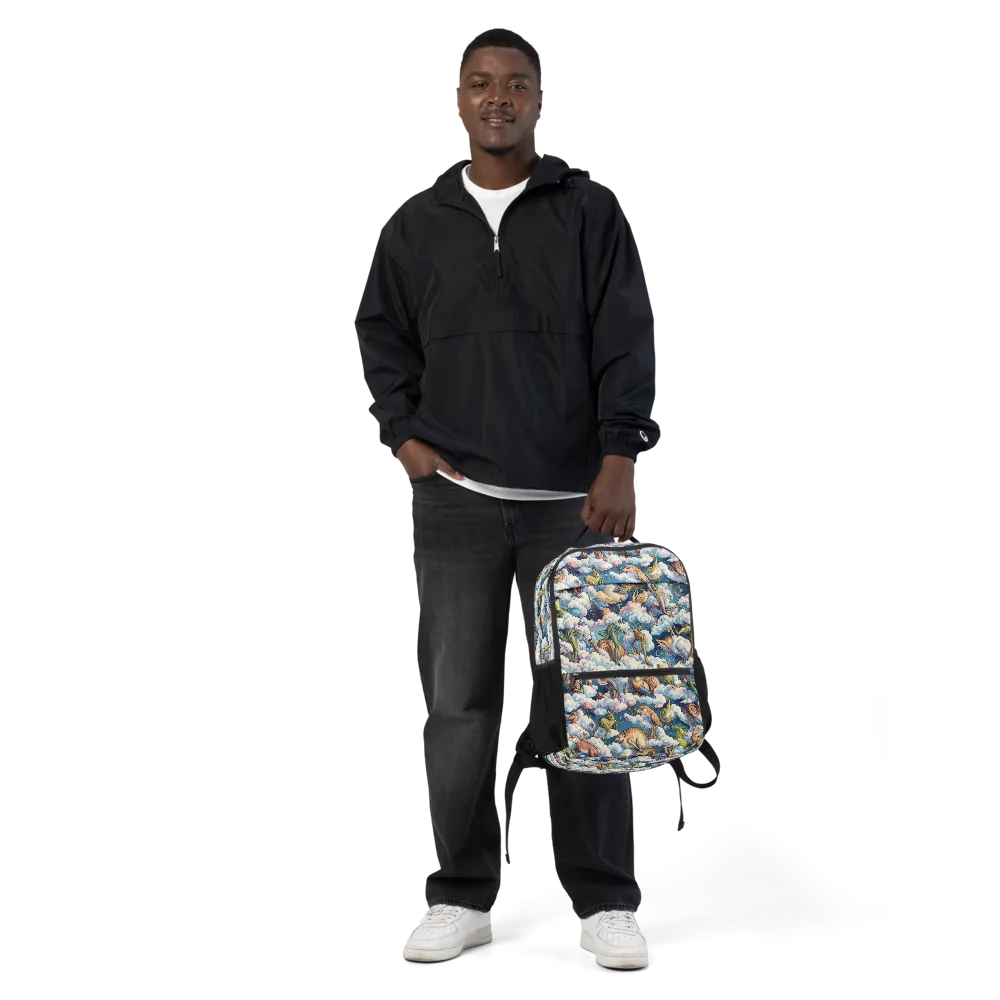 Cloud Menagerie on Utility Backpack — Front